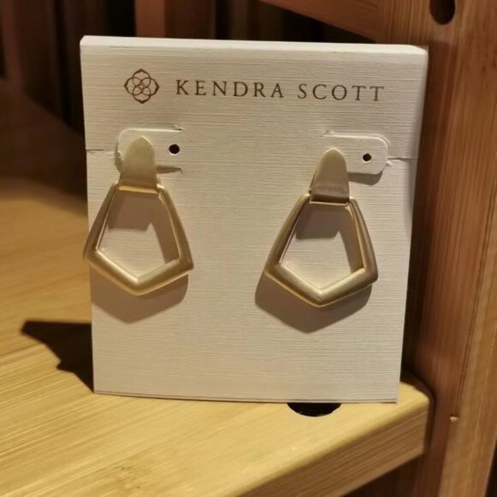 Kendra Scott Gold Geometric Drop Earrings